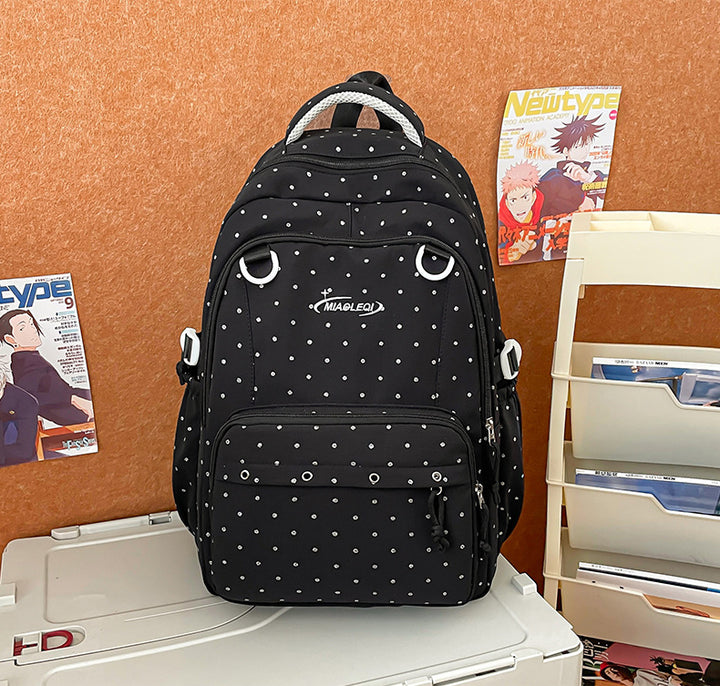 Stylish Multi-Pocket Backpack with Cute Accessories Stornfield