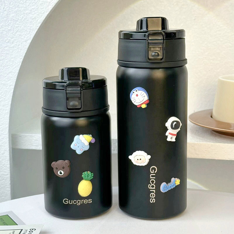 Women's Insulated Drinking Bottle with Secure Flip Closure and Playful Design Stornfield