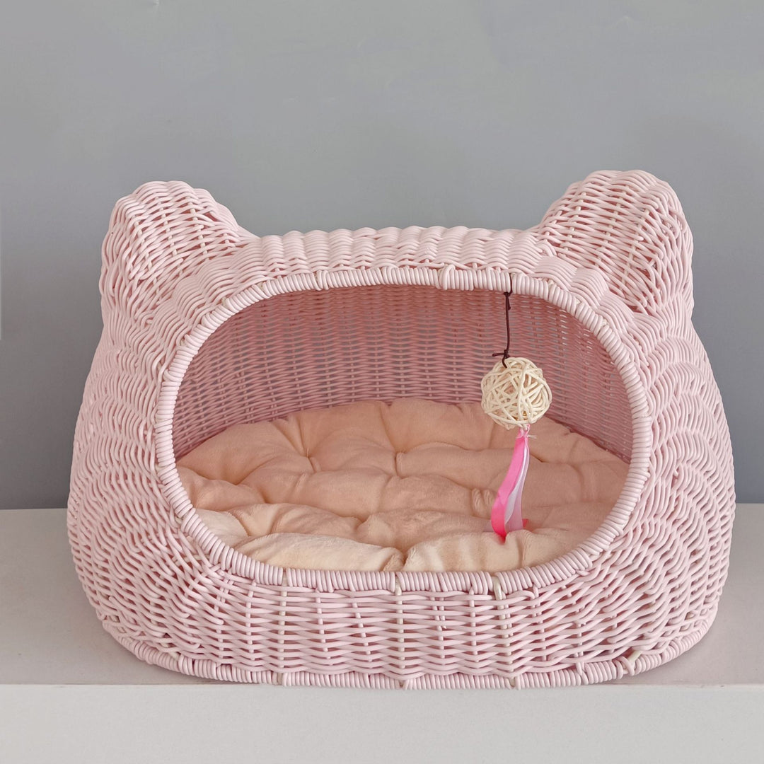Cozy cat basket with ear design Stornfield