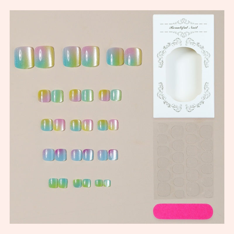 Gradient Color Acrylic Nails Stornfield