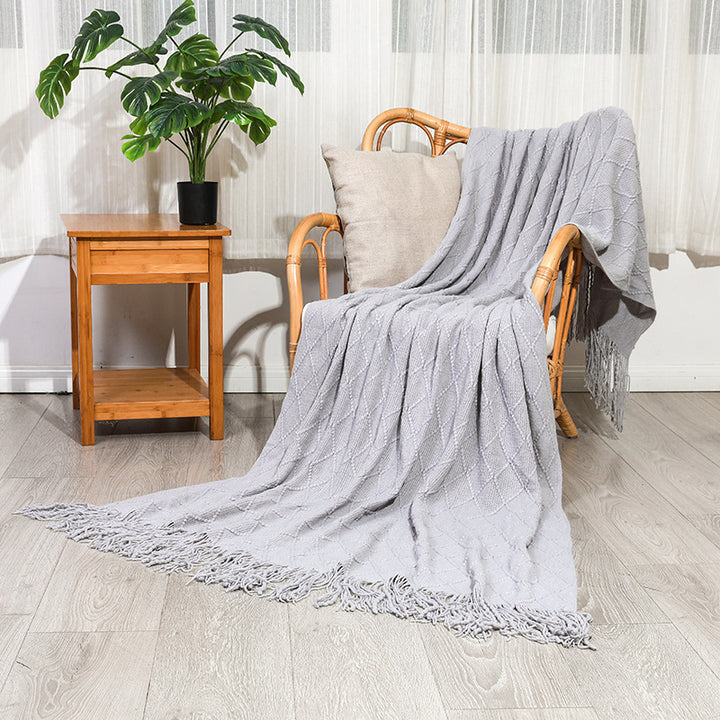 Woven Textured Throw Blanket