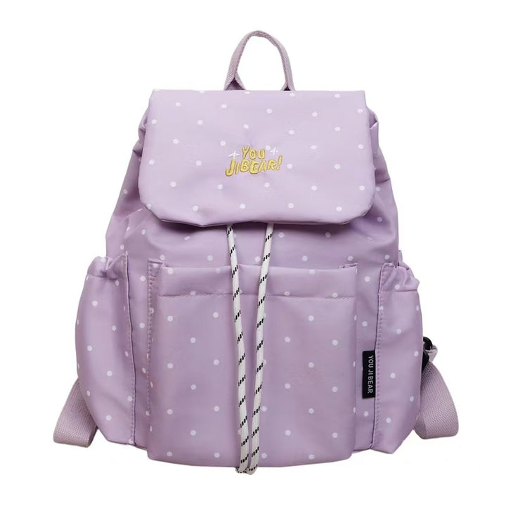 Polka Dot Textured Backpack Stornfield