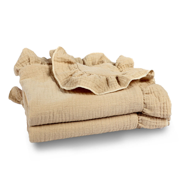 Soft Muslin Blanket with Ruffled Edges Stornfield