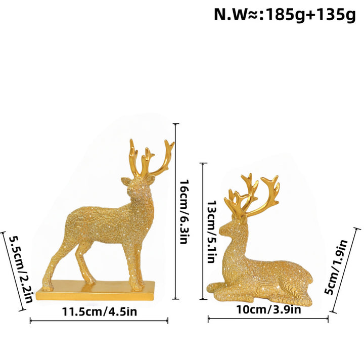 Glittering Reindeer Decorative Figure Stornfield