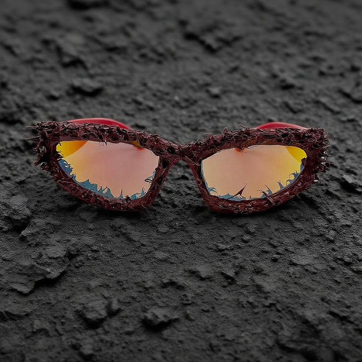 Women's sporty sunglasses with innovative, artistic frame Stornfield