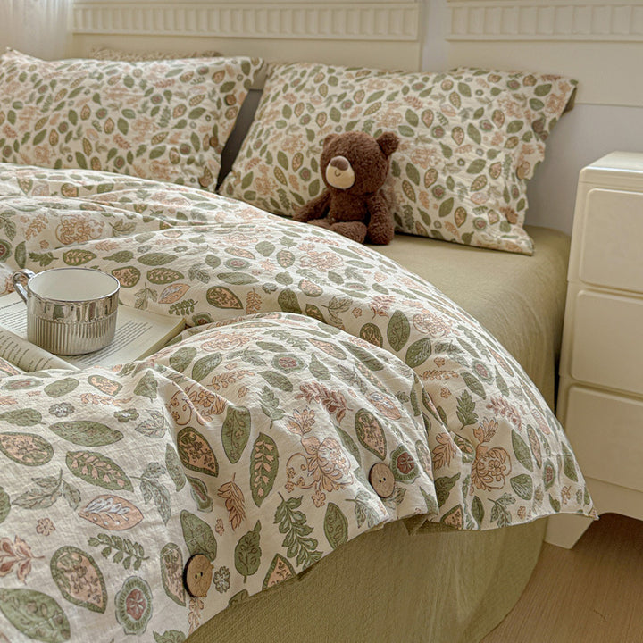 Elegant Floral Patterned Duvet Cover Set