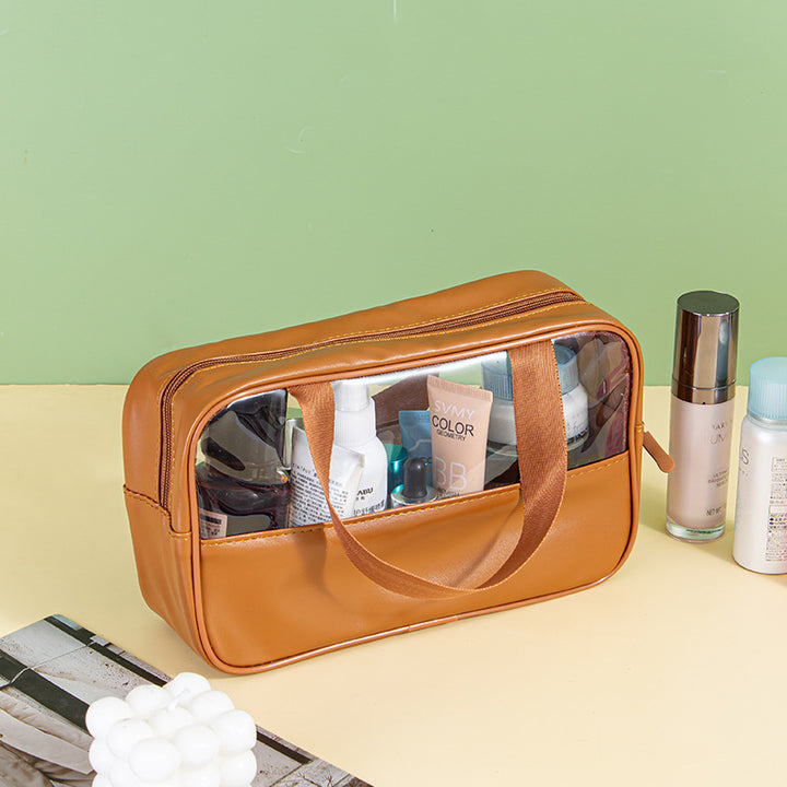 Cosmetic bag with transparent compartments Stornfield