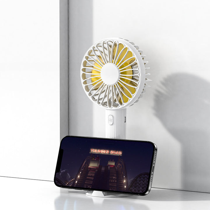 Portable table fan with USB charging and flexible adjustable tilt angle Stornfield