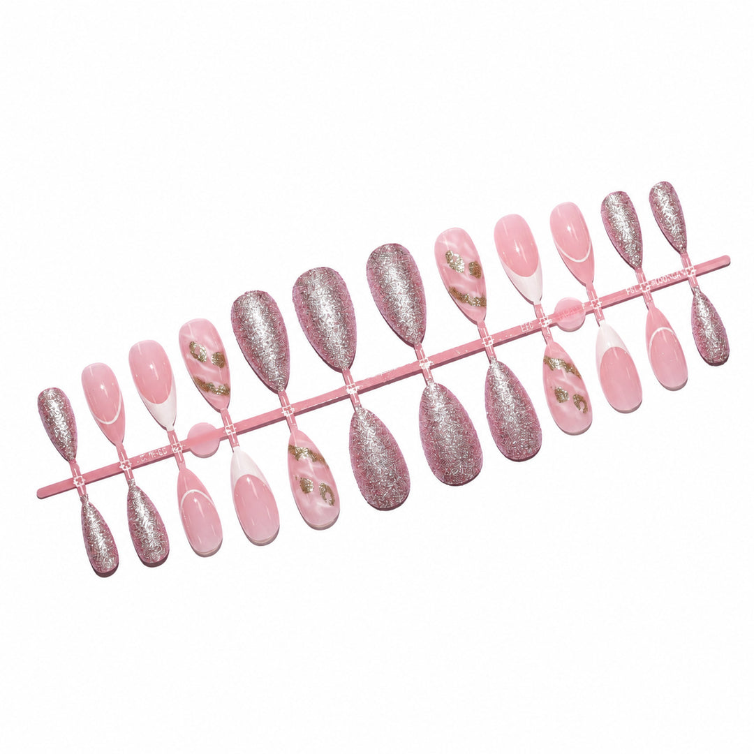 Premium Nail Art Set with Glitter and Flower Pattern Stornfield