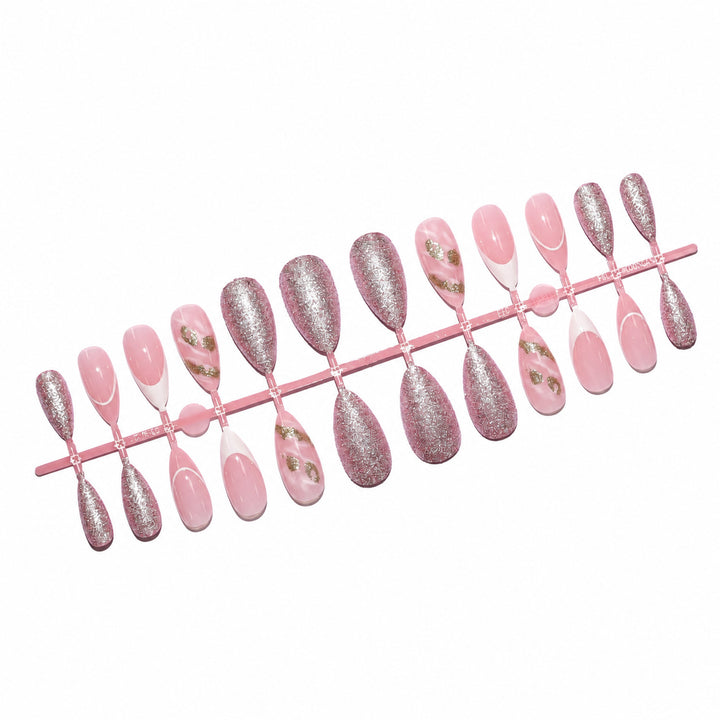Premium Nail Art Set with Glitter and Flower Pattern Stornfield