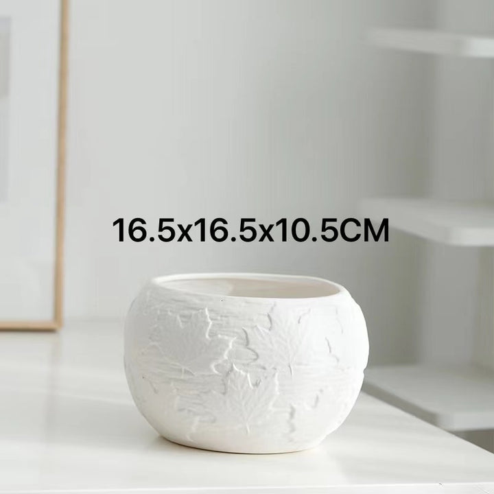 Artistic Textured Ceramic Planter Stornfeild