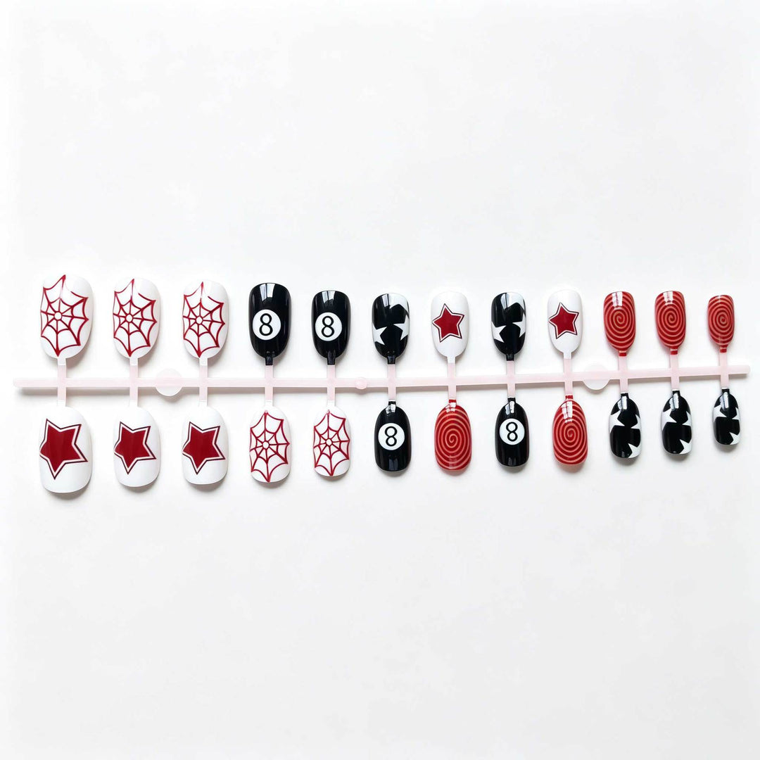 Artistic Spider and Star Nail Art Kit