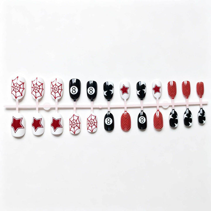 Artistic Spider and Star Nail Art Kit