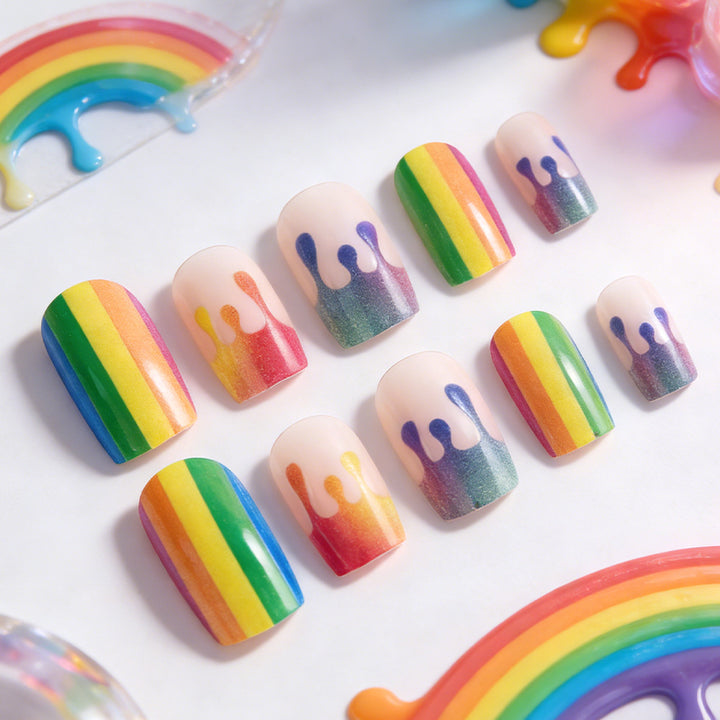 Artistic Ombre Press-On Nail Set Stornfield
