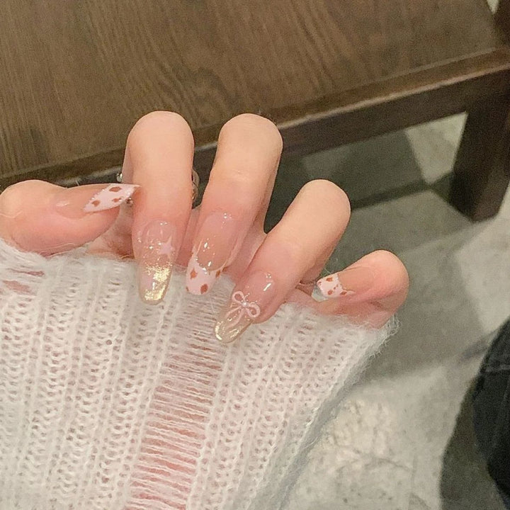 Glossy Gel Press-On Nail Set
