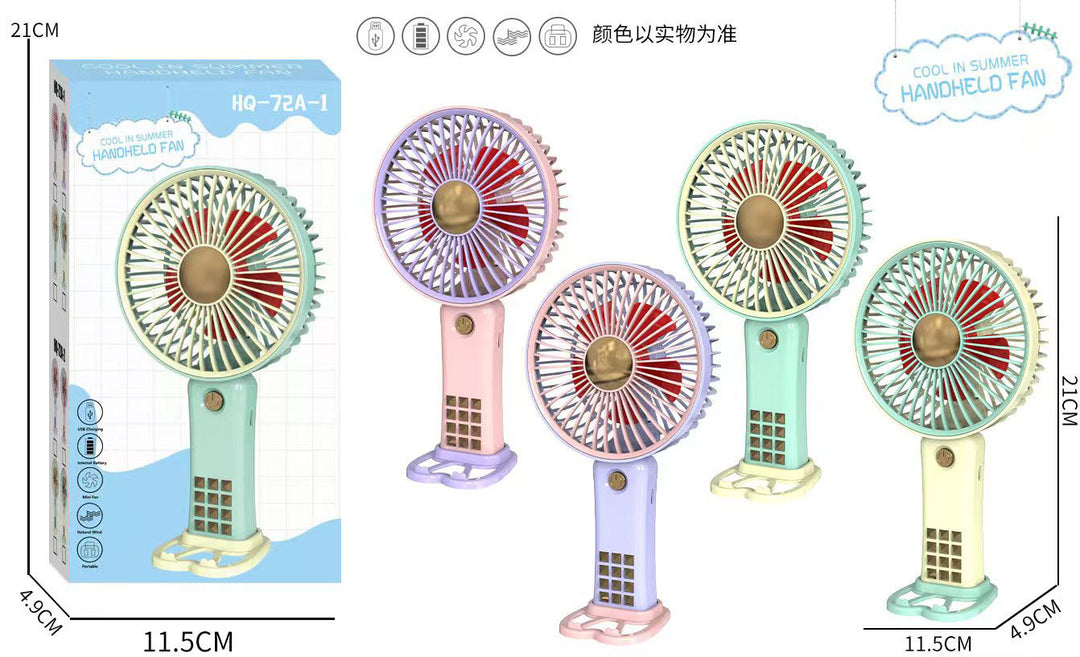 Unisex Portable USB Hand Fan with Ergonomic Design and Rechargeable Battery Stornfield