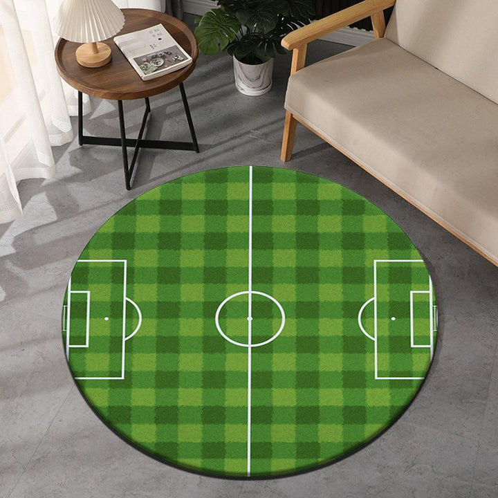Soccer Field Themed Decorative Area Rug