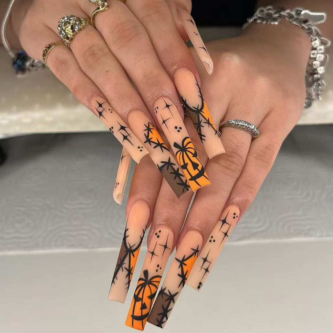 Thematic Long Stiletto Press-On Nails Stornfield