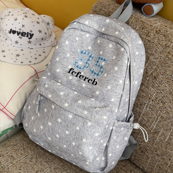 Playful Star-Patterned School Backpack Stornfield