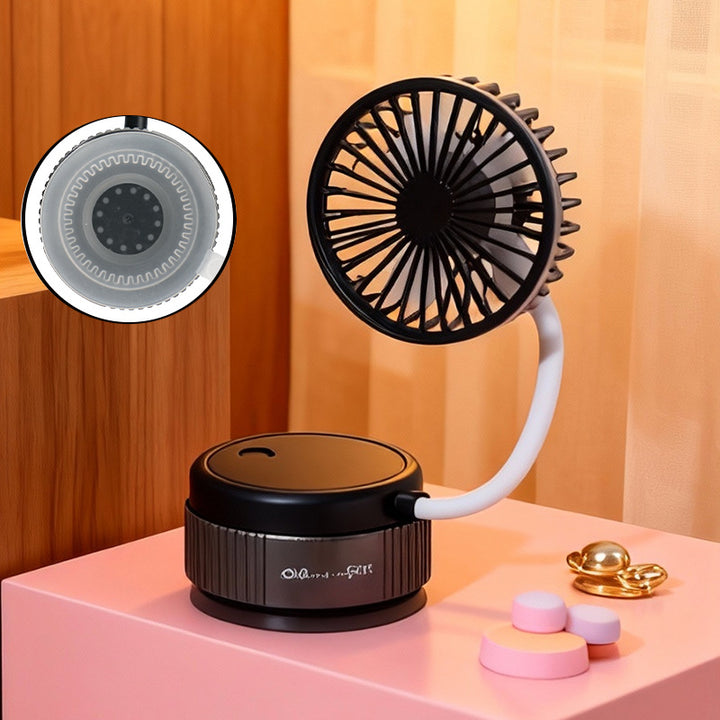 Ladies Portable Handheld Fan with Flexibly Adjustable Tilt Mechanism Stornfield
