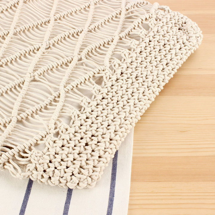 Macramé Tote Bag with Elegant Details Stornfield