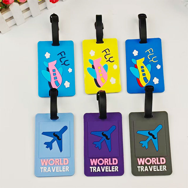 Unisex Travel-Themed Silicone Luggage Tag Stornfield