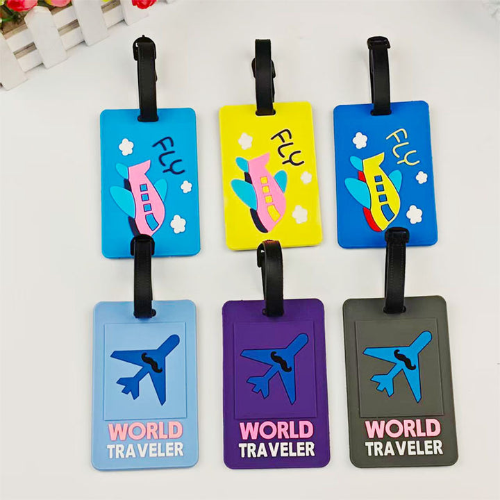 Unisex Travel-Themed Silicone Luggage Tag Stornfield