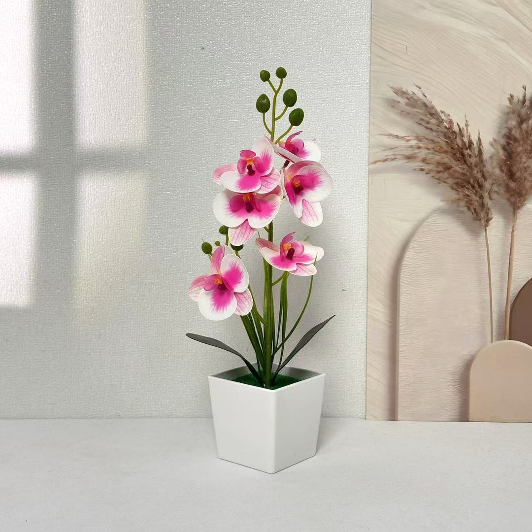 Elegant Artificial Orchid Plant for Tabletop Home Decor