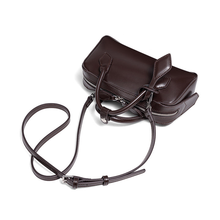 Structured Leather Mini Satchel Stornfield
