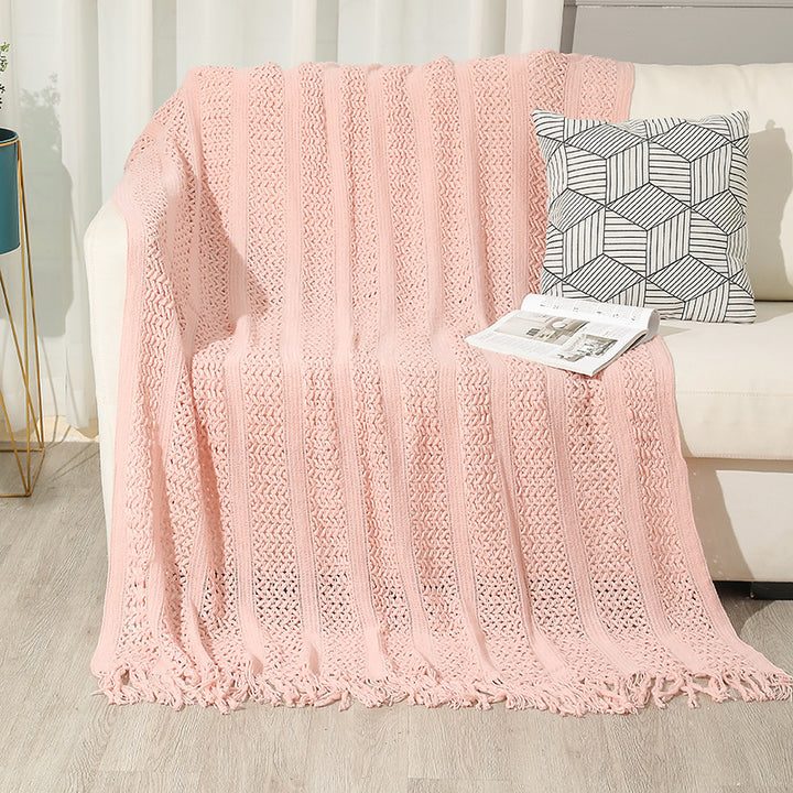 Ladies Large Knitted Blanket Stornfield