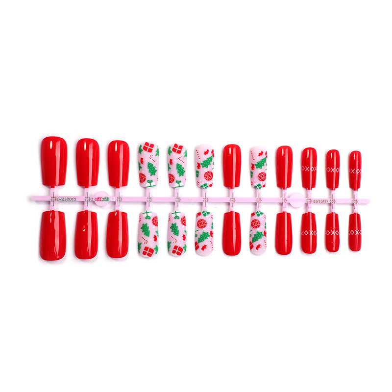 Holiday-Themed Press-On Nail Set Stornfield