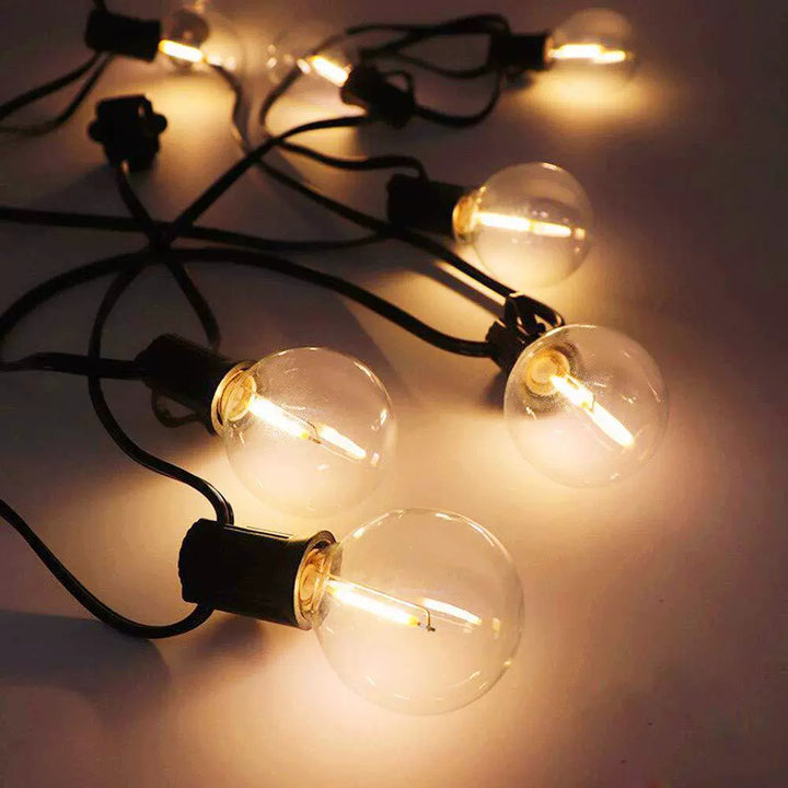 Vintage LED Filament Globe String Lights Outdoor Patio Bulb Garland Stornfield
