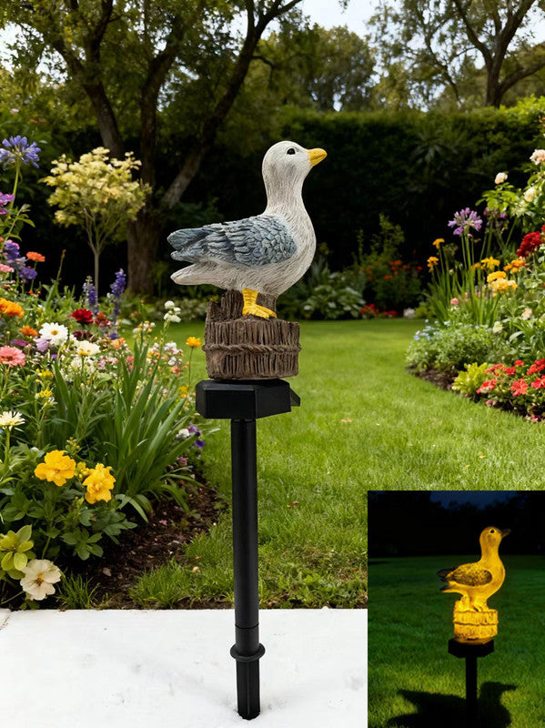 Whimsical Solar-Powered Squirrel Garden Stake Light With Integrated Solar Panel And Warm LED Glow Stornfield