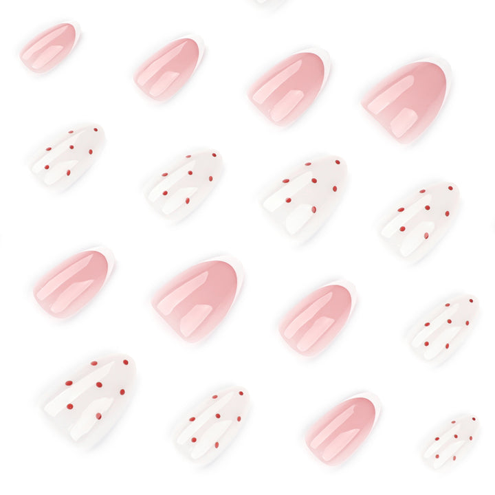 Elegant nail art with modern dots and French tips Stornfield