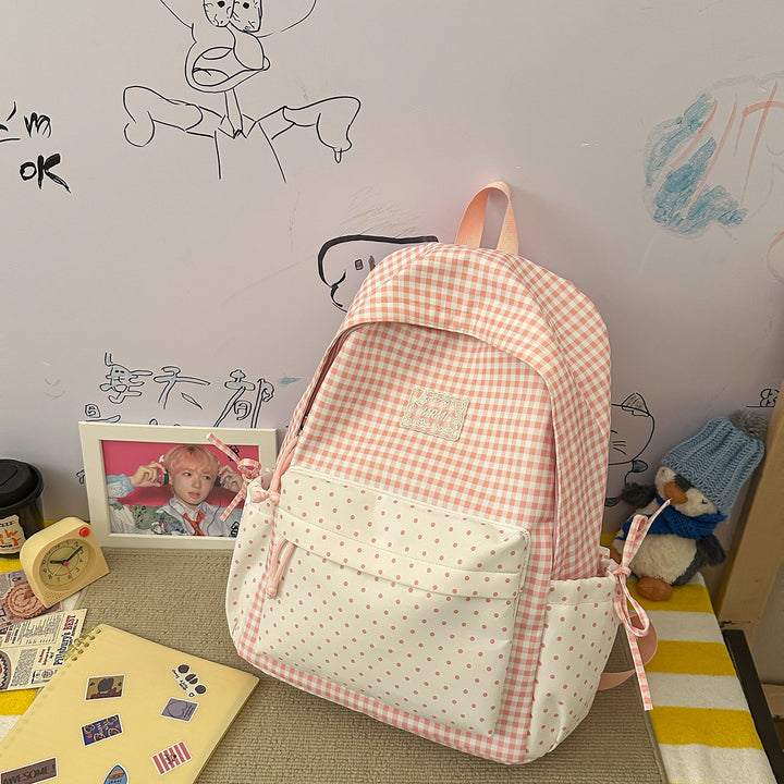 Chic Plaid Backpack Stornfield
