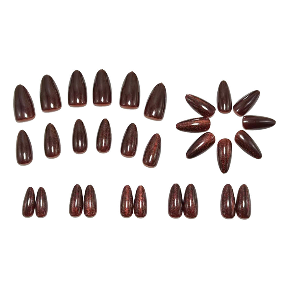 Glamorous artificial nails with elegant glitter finish Stornfield