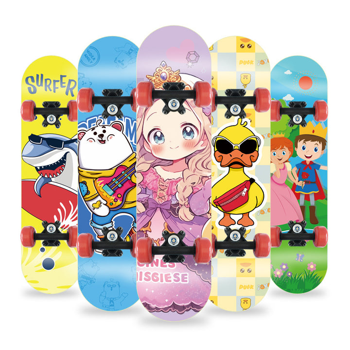 Cartoon-Inspired Mini Skateboard Stornfield