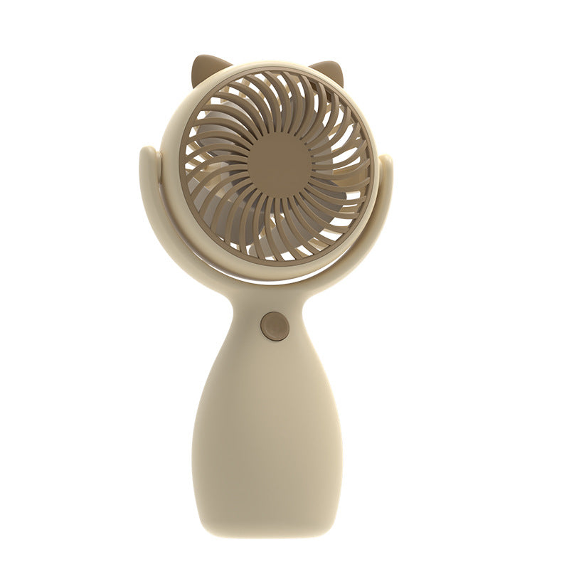 Unisex Portable Mini Hand Fan with Cat Ears and Rechargeable Battery Stornfield