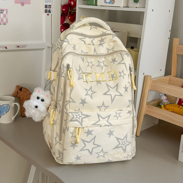Star-Patterned School Backpack Stornfield