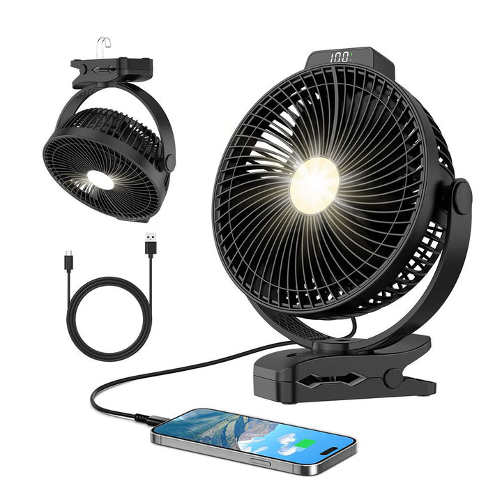 Unisex Clip-On Rechargeable Desk Fan Stornfield