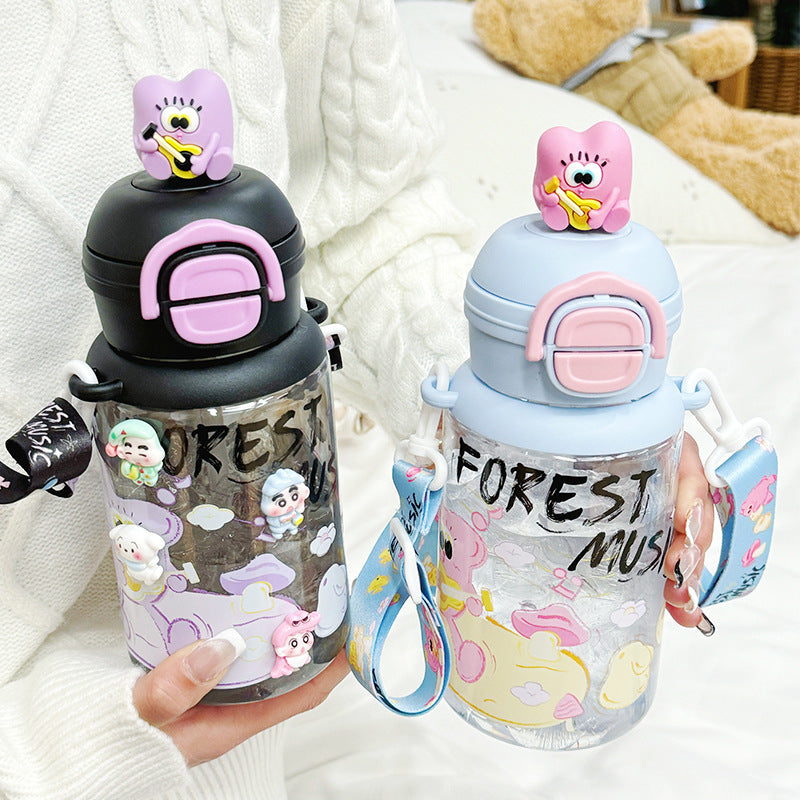 Ladies Insulated Water Bottle with Interactive Animal Head Lid Stornfield