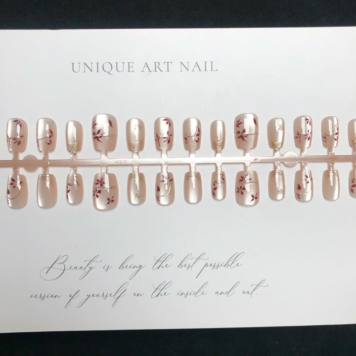 Elegant Custom Press-On Nail Art Set