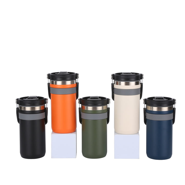 Ladies insulated thermo mug with practical carrying handle Stornfield
