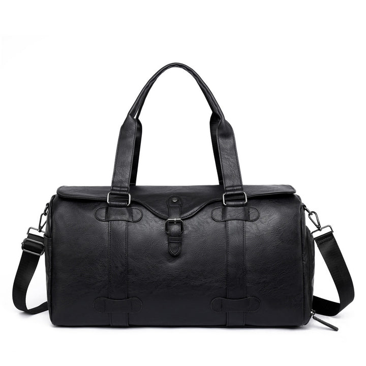 Elegant Genuine Leather Duffel Bag With Versatile Carrying Options Stornfield