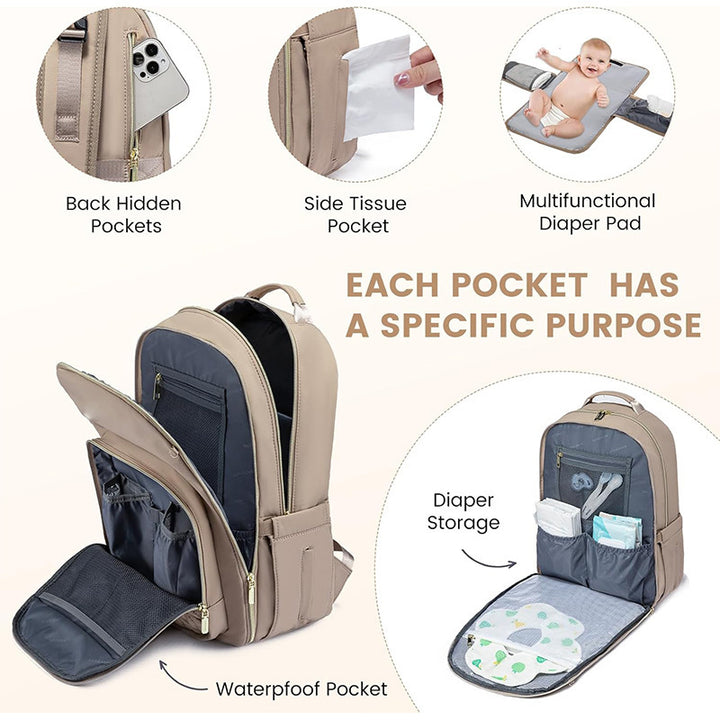 Multi-functional backpack with detachable organizer Stornfield