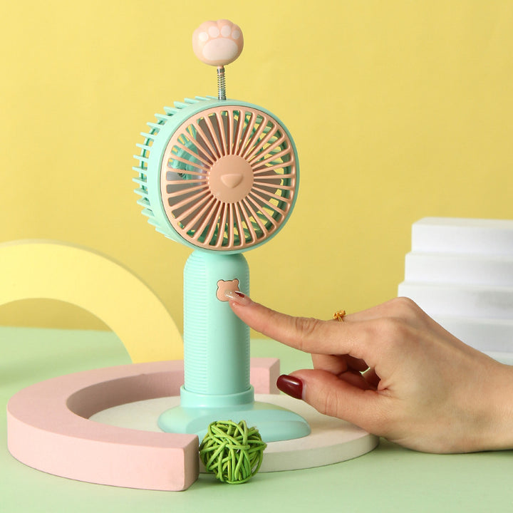Women's Portable Hand Fan in Playful Snail Design Stornfield