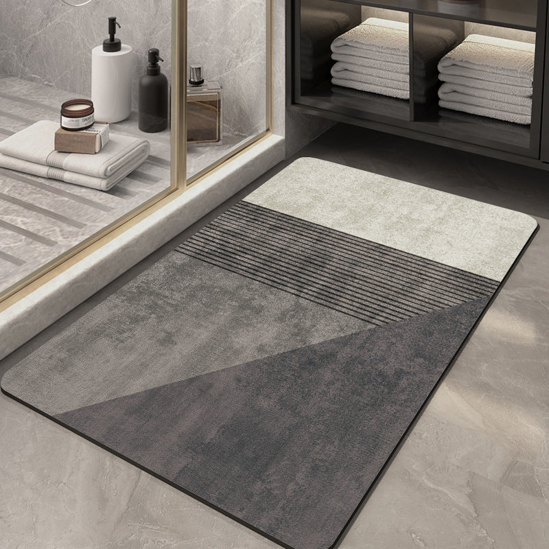 Geometric Pattern Soft Bath Mat Stornfield