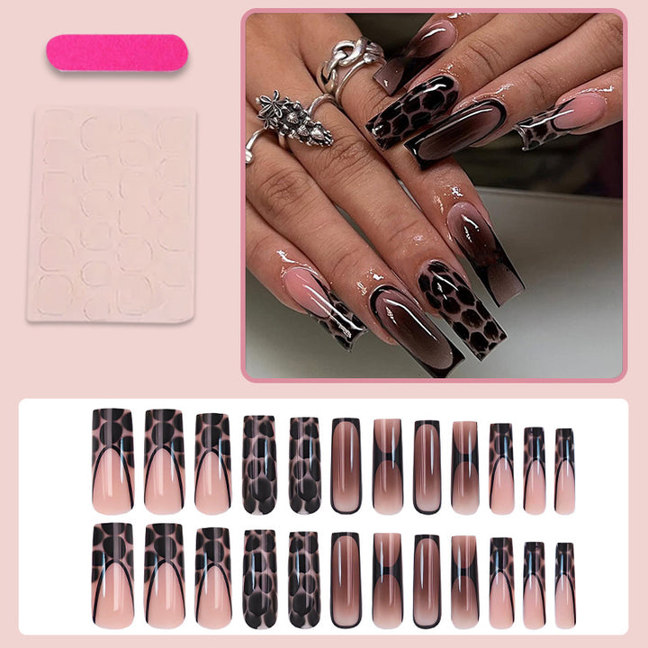 Artificial nail set with elegant decorations and modern design Stornfield