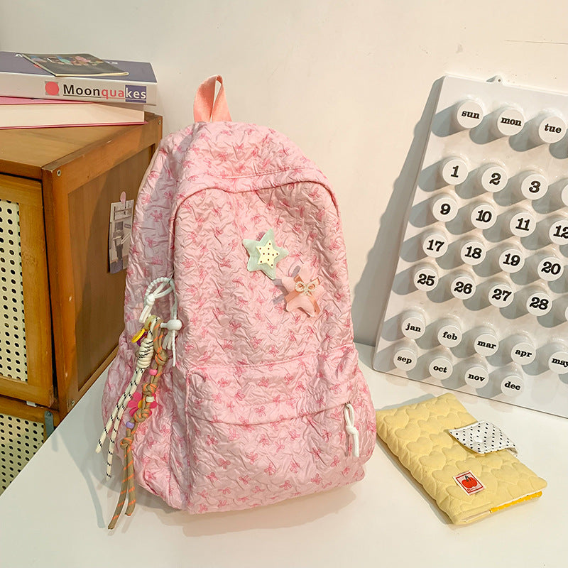 Quilted Floral Patterned Backpack Stornfield