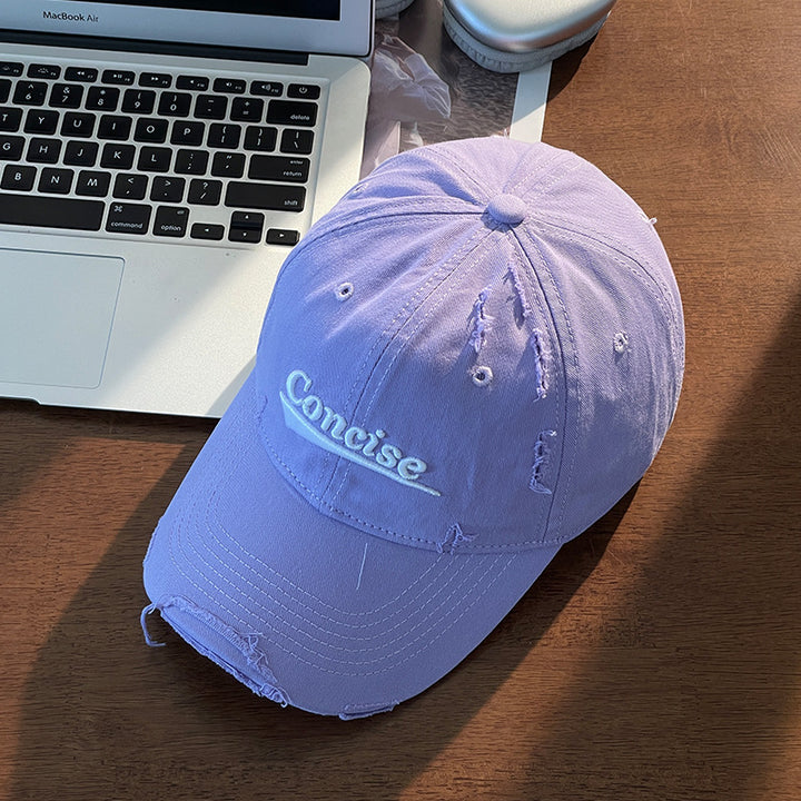 Women's Distressed Casual Cotton Cap Stornfield